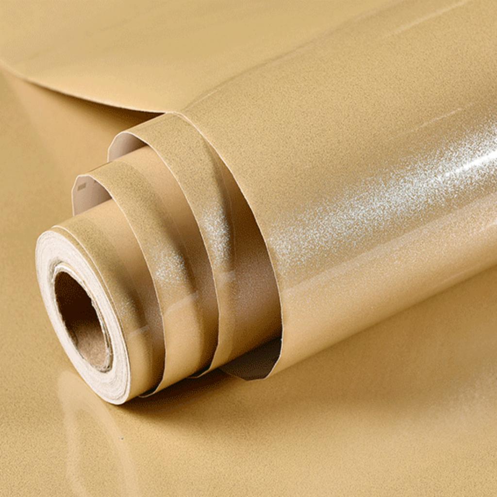Glossy White DIY Decorative Film PVC Self Adhesive Wall Paper Furniture Renovation Stickers Kitchen Cabinet Waterproof Wallpaper