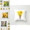 Premium Quality 18'' Summer Sunflower Pillow Case For Sofa And Car Cushion Decor