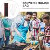 1Pcs Portable Skewer Storage Bag Waterproof Oxford Cloth Bbq Stick Organizer Camping Hiking Barbecue Skewer Storage Pouch