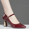 Fashion Women Pumps Ladies Slip On Comfortable Fashion High Heels Shoes Women Shallow Pointed Toe Elegant Modern Shoes