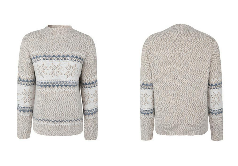 2026 Autumn-Winter Women's Snowflake Half-High Collar Sweater