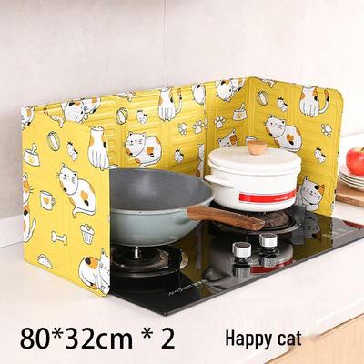Japanese Style Aluminum Kitchen Oil Splatter Shield