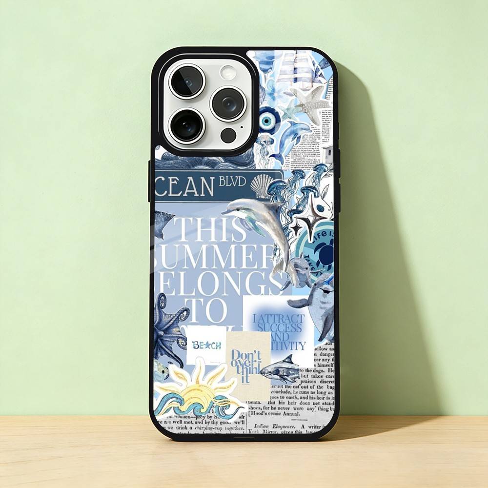 

AAA Ocean Sea Turtle Phone Case For iPhone 17,16,15,14,13,12,11,Pro Max,Plus Candy Silver Cover iPhone15pro