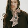 Botanic Garden Long Twilly Silk Scarf - Rose