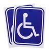 2Pcs Disabled Sign Disability Mobility Parking Car Sticker Pvc Decal For Auto