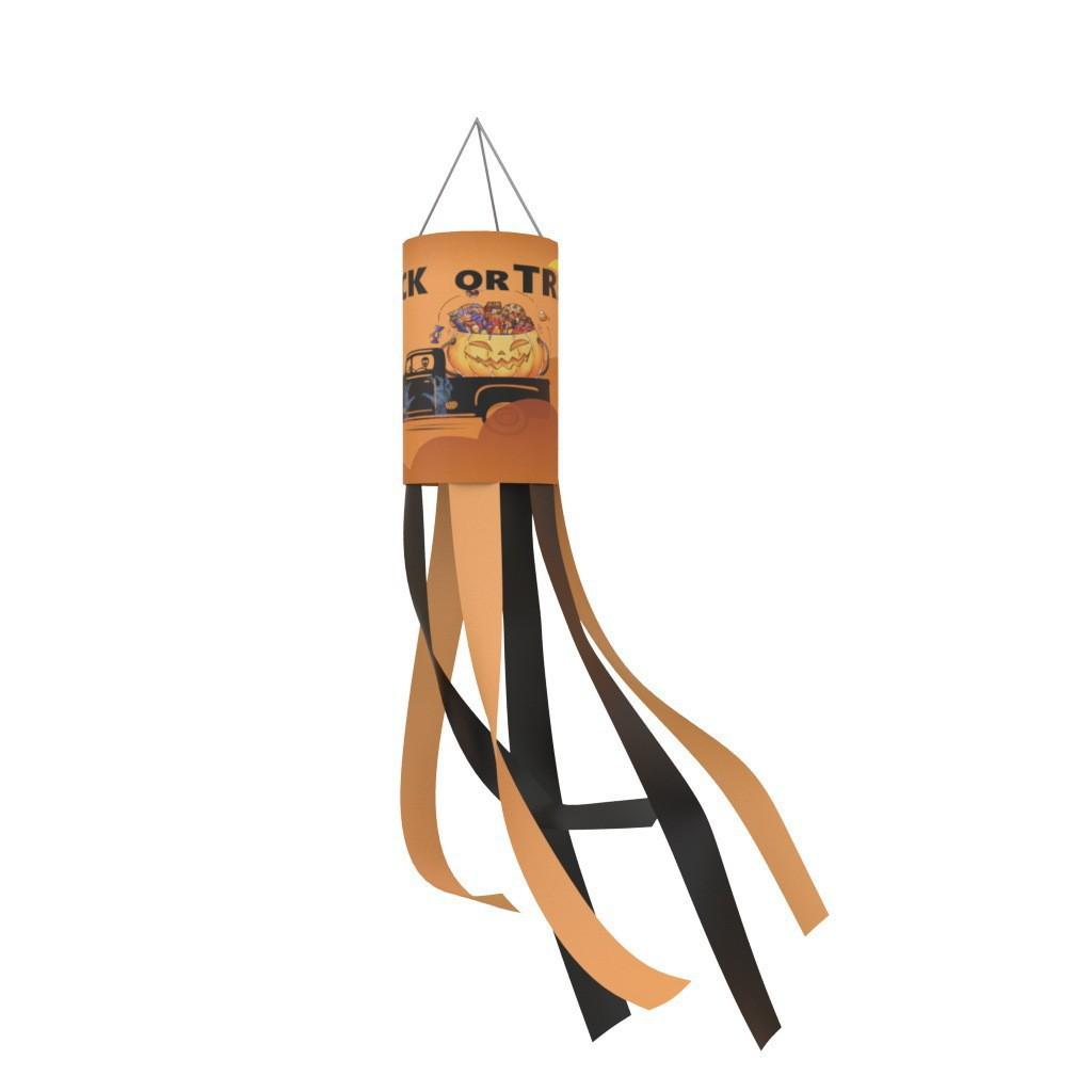 

1pcs Halloween Windsock Ghost Flag Polyester Hanging Garden Decoration for Festival Party Windsock Banner Garden Decoration 100x15cm