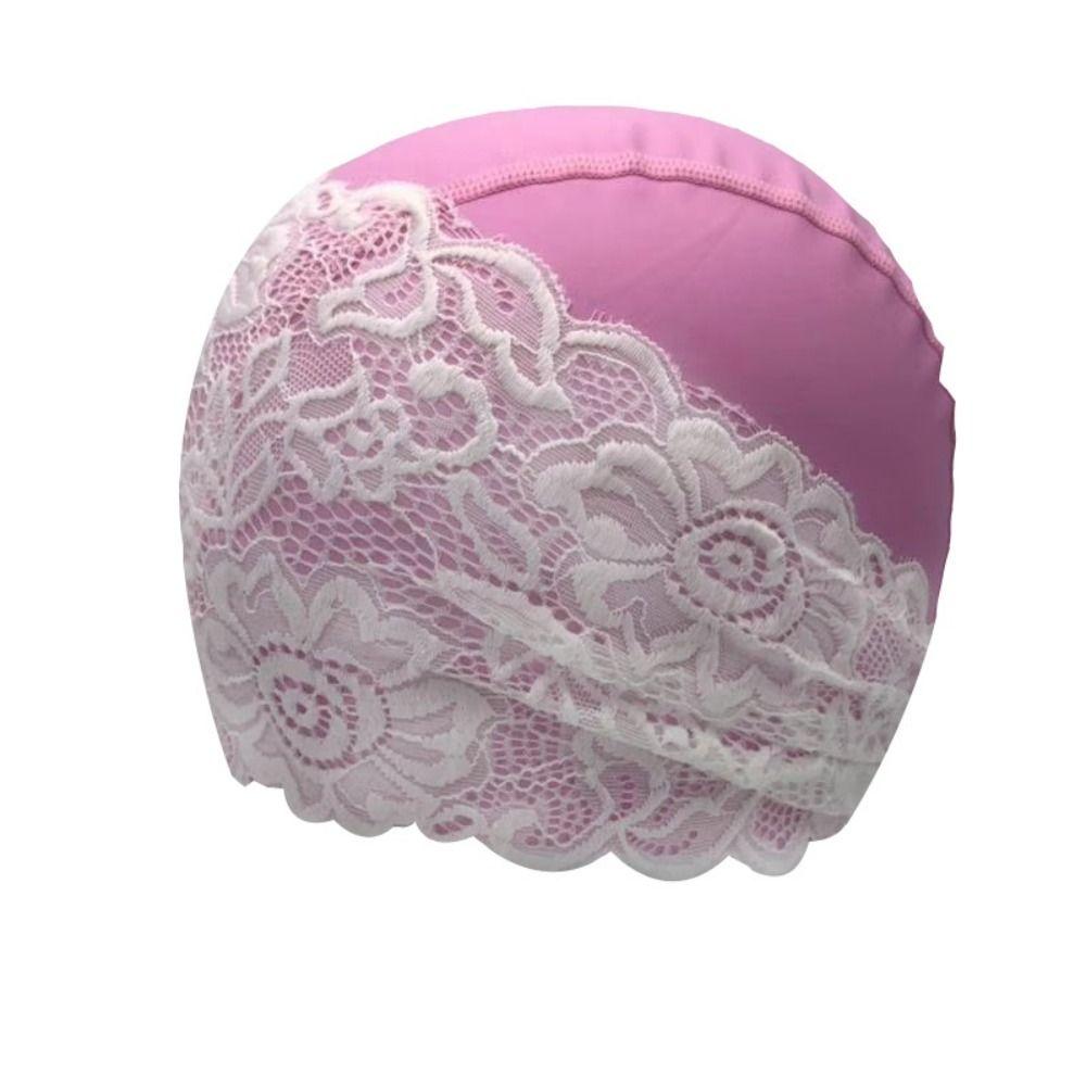 Long Hair Lace Swimming Cap Waterproof Bathing Cap Fashion Women Swim Cap Swim Pool