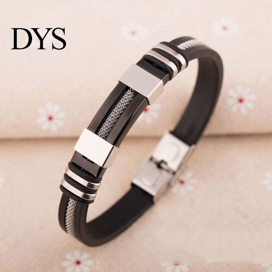 Unique Men Titanium Steel Hand Chain Handmade Bracelet Bangle Club Jewelry Gift