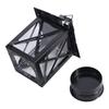 Vintage Iron Lantern with Glass Candle Holder Suitable for Wedding Home Office Decor