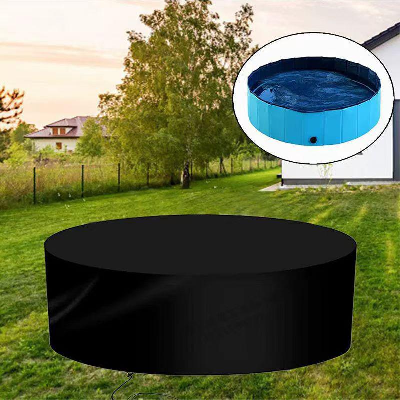 Round Oxford Cloth Outdoor Pool Cover - Dust, Sun, Rain, Leaf & Snow Protection