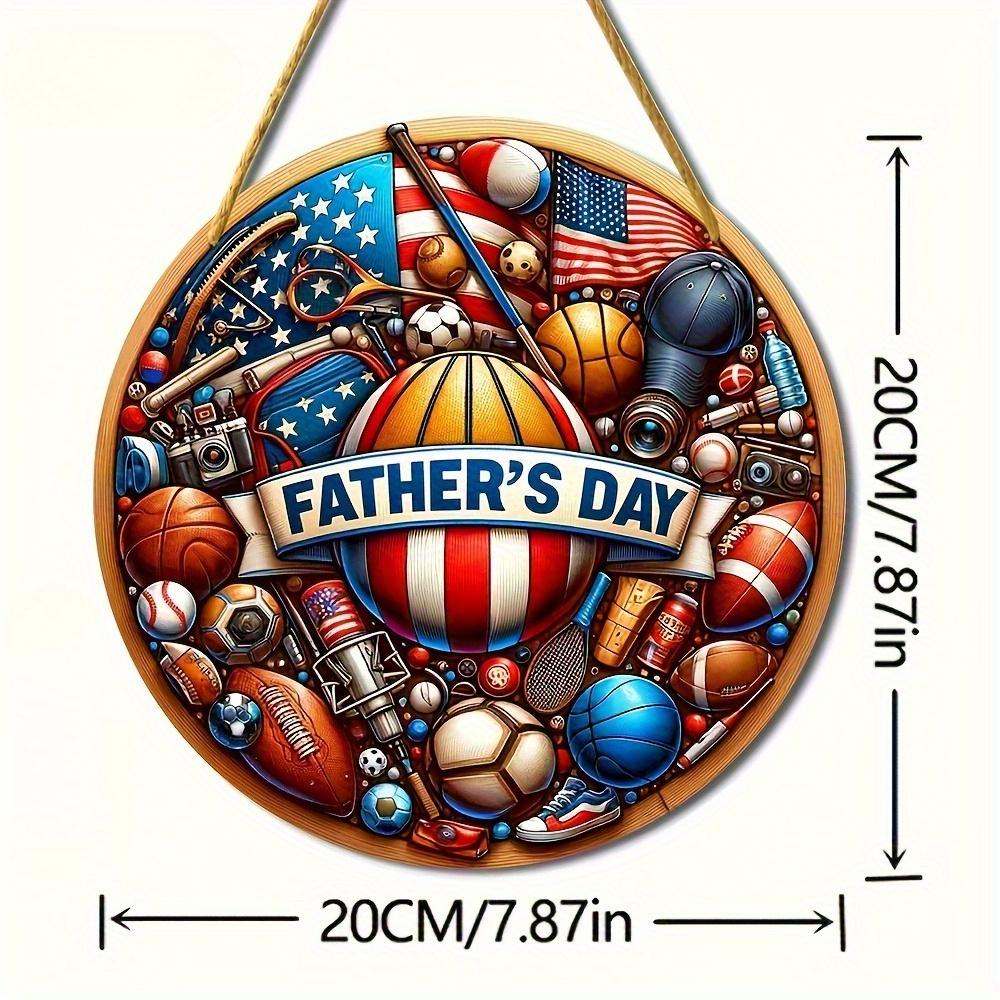 

2d Flat 20*20cm, Wooden Welcome Sign for Father s Day Perfect Choice for Family Gatherings, Front Door and Wall Decorations, Perfect for Thanksgiving 20*20cm