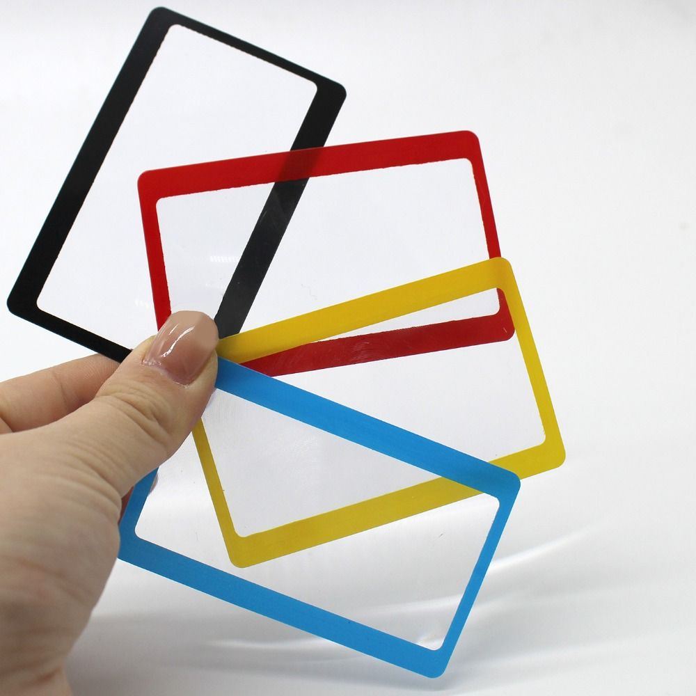10PCS Slim Design Card-type Magnifier Card-Sized Reading Magnifier Reading Small Text