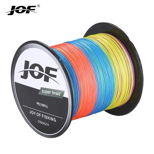 JOF PE 4 Braided Wire Portable Green and Yellow Smooth Fishing Line for Floating in Streams Lakes Rivers