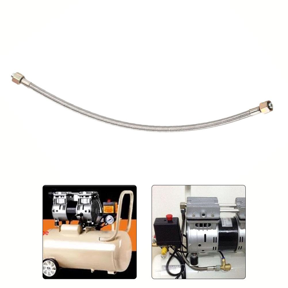 Air Pump Check Valve Connecting Pipe Flexible Hose Air Compressor Intake Tube Replacement Full Length G Hex Nut