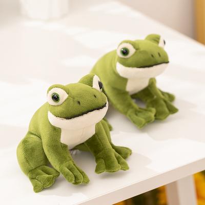 12cm Sitting Frog Plush Toy Office Throw Pillow Super Soft Baby Comfort Doll Interesting Home Decor Birthday Gift
