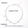 Hot Sale Delicate Tennis Chain Rhinestone Tassel Pendant Necklace Plated 18k Gold Stainless Steel Waterproof Diamond Chain Women