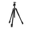 Manfrotto Aluminum Tripod with XPRO Ball Head and Q6 Head Total Black MK055XPRO3-Q6T 3-Section Kit, Arca-Swiss Compatible,