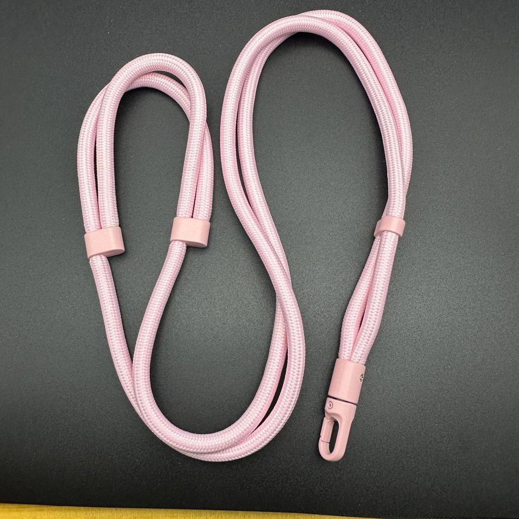 Macaron Thick Rope Phone Lanyard - Adjustable 7-8mm Climbing Gasket for Shoulder, Back, or Neck