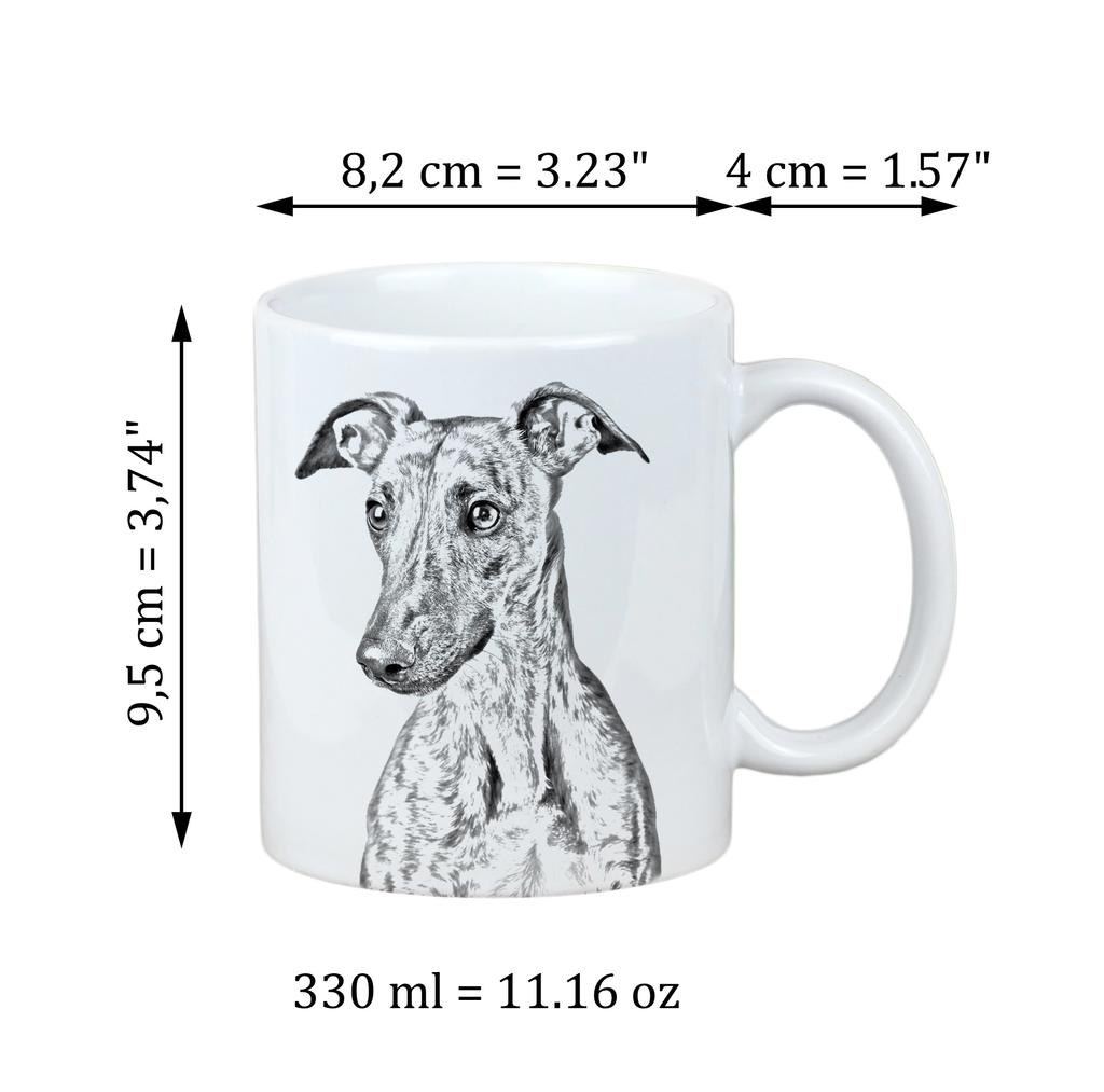 Whippet - Cup with a Dog, Cute Cup with Graphics, a Gift with Your Photo from the Art-Dog Brand