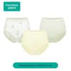 Women's 100% Cotton Mid-High Waist Briefs