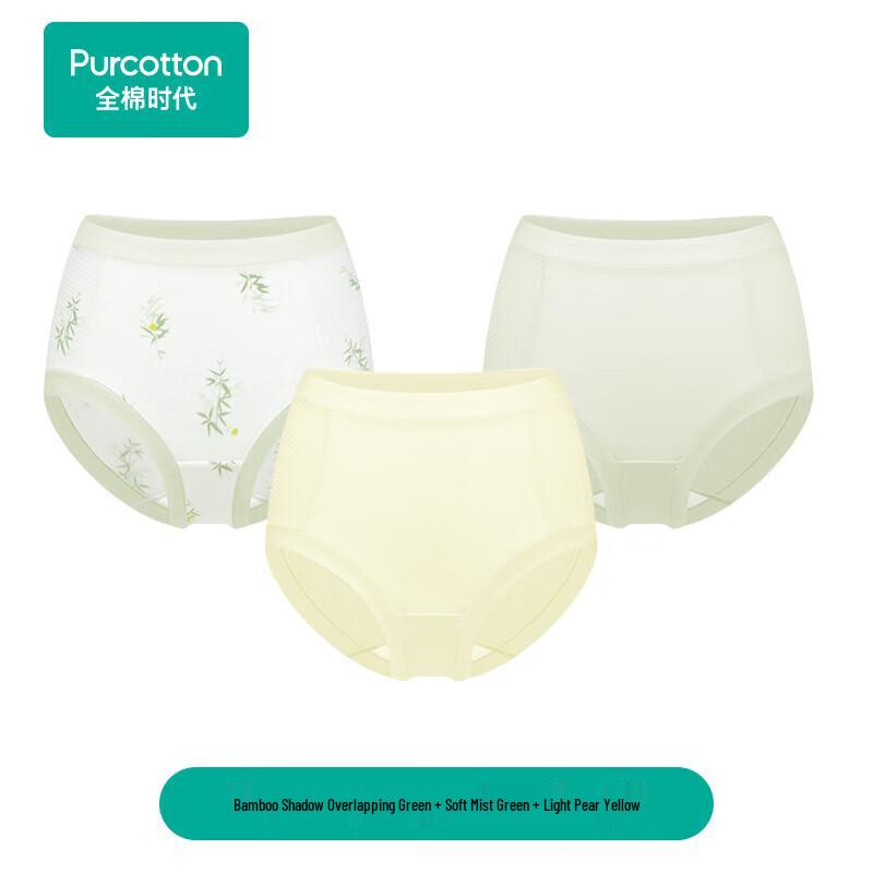 PurCotton Women s 100% Cotton Mid-High Waist Briefs L
