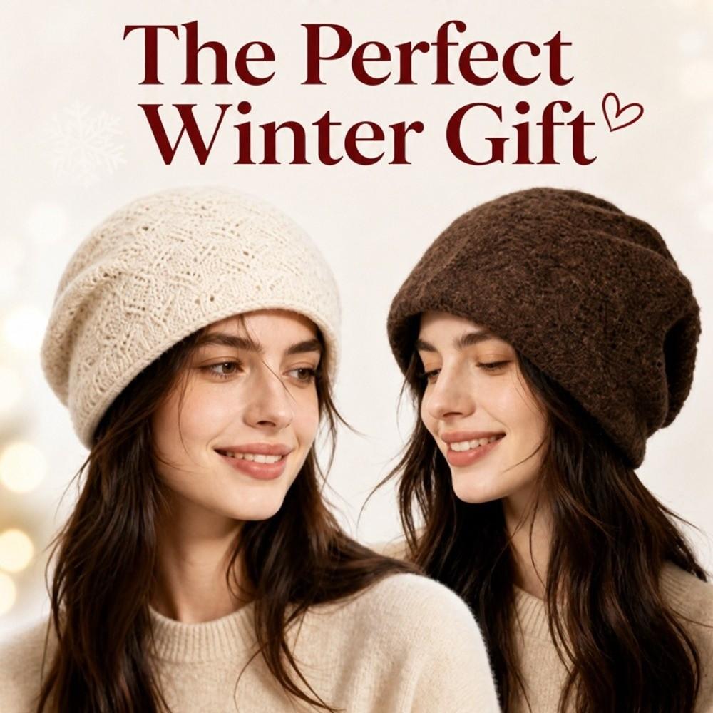 Keep Warm Beanie Hat Ear Protection Pullover Caps Casual Knitted Hat Winter
