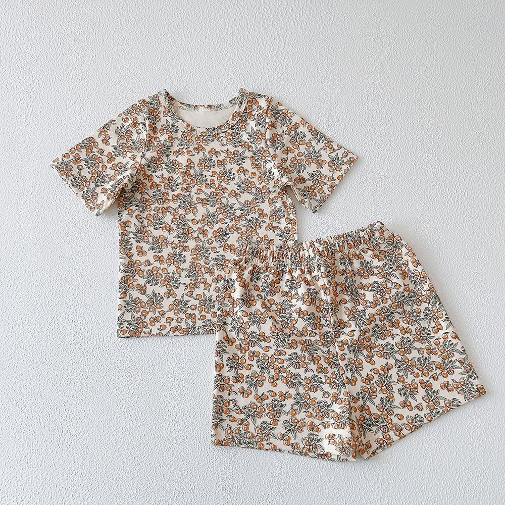 XG Kids' Summer Cotton Pajama Set - Short Sleeve Homewear for Children