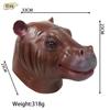 Masque hippopotame Halloween couvre-chef Nouveau masque hippopotame idiot cos Masques d'animaux amusants pour farces