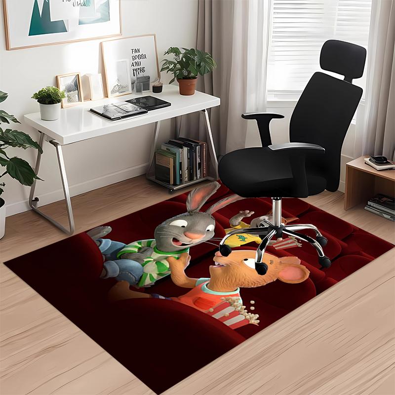 Pettson and Findus Printed Carpetrugfor Office Chair Living Room Bedroom Kitchen Room Decor Gifts