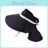 Summer Ice Silk Wide Brim Sun Hat With Neck Guard For Sunblock And Fashion