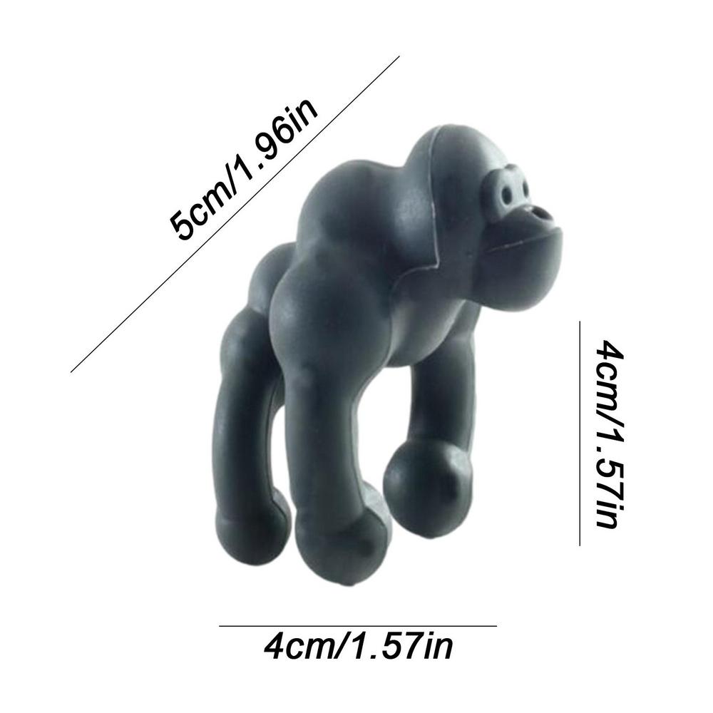 Cup Decoration Tool Randome Color Cute Chimpanzee Shape Silicone Mug Hanging Tool Tea Bag Holder Cup Tea Clips чёрный
