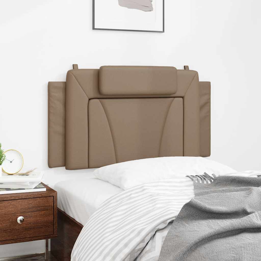 Vidaxl Headboard Pillow, Cappuccino, 100 Cm, Faux Leather