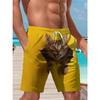 Pantaloncini da Spiaggia Estivi da Uomo Stampati in 3D Moda Versatili Tendenza Traspiranti Casual Stile Vacanza