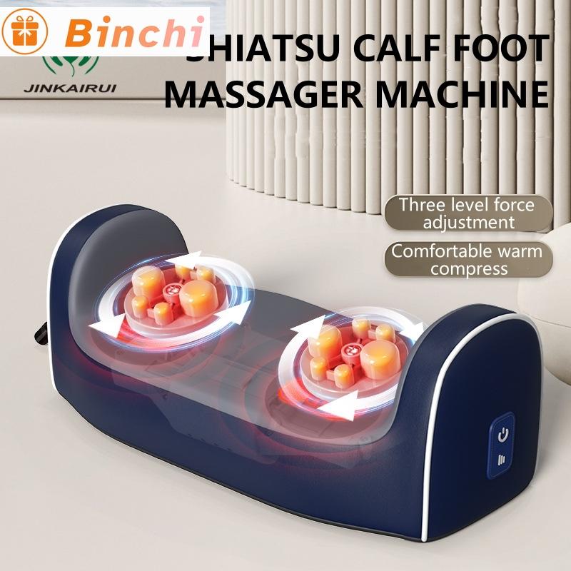 Electric Shiatsu Foot Calf Massager with Heated Kneading Rolling Relaxation Leg Arm Massage Acupuncture Points Multipurpose Gift
