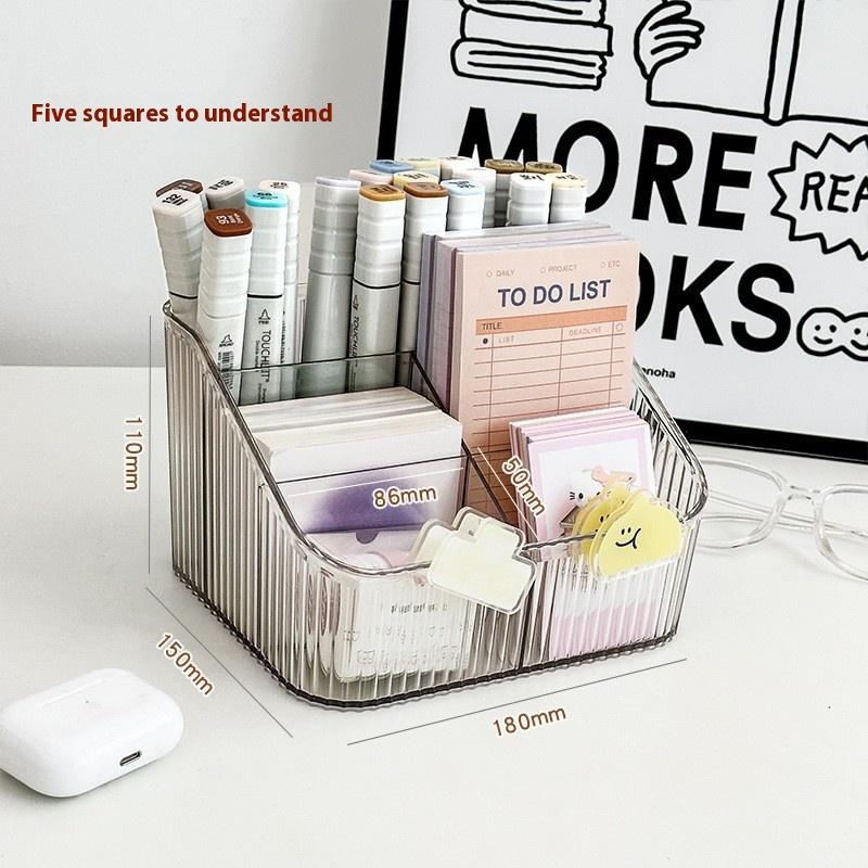 Desktop Storage Box Plastic Office Cosmetics Storage Box Living Room Coffee Table Remote Control Dormitory Debris Collector