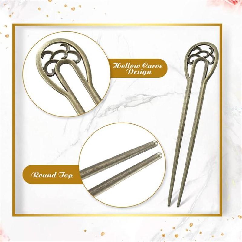 1 Stück Mode Lange Haardekoration U-förmige Haarnadeln Haarstäbe Haargabeln Haarnadel Haarspangen Pin Pferdeschwanzhalter für Mädchen Frauen