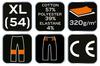 COMFORT Sweatpants, Black and Gray, Size XL