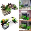 Fish Tank Artificial Bridge Resin Landscape Decoration Bridge Aquarium Equipment Accessories Ornament Cave Aquarium Decorations