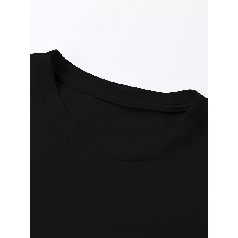 Men's Fashion Summer Comfortable Round Neck T-Shirt, Casual Sport Short Sleeve, "I'M JUST A CHILL GUY" Letter Cartoon Print Short Sleeve