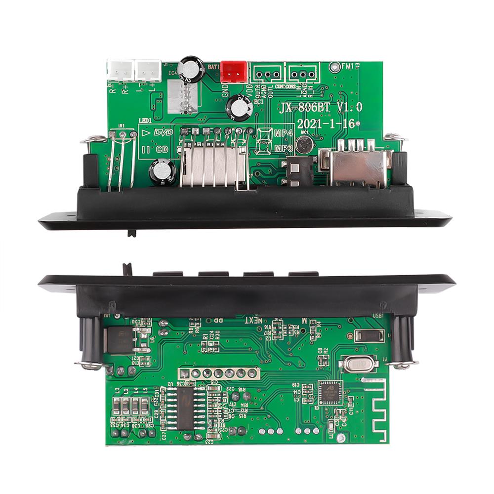 25W+25W Amplifier Bluetooth MP3 Decoder Board Handsfree Car FM Radio Module Support Racording TF USB AUX MP3 Player DC 6V 12V