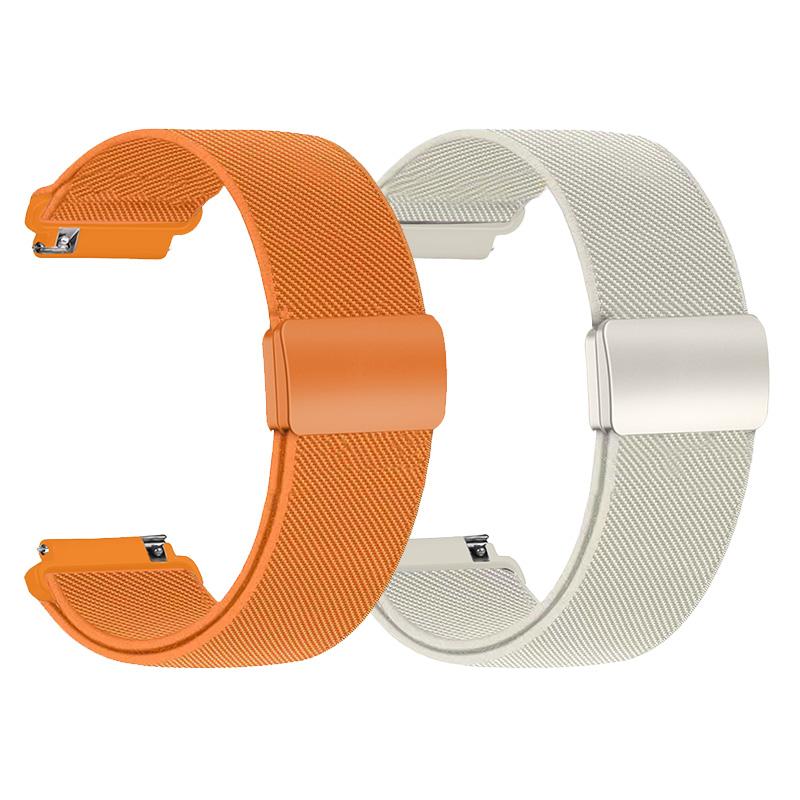 1-2PCS 20/22mm Magnetic strap for Samsung Galaxy Watch 7 6 5 4 40/44mm 6Classic 47mm Nylon Loop band for Huawei Watch GT5 Pro 4