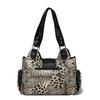 Vintage Leopard Schultertasche Damen Handtasche