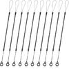 10Pcs Pen Leash, Elastic Lanyard Tether with Silicone Rings Retractable Stylus Tether Clipboard Pen Strap Tablet Stylus Holder Anti-Lose Pen Leash