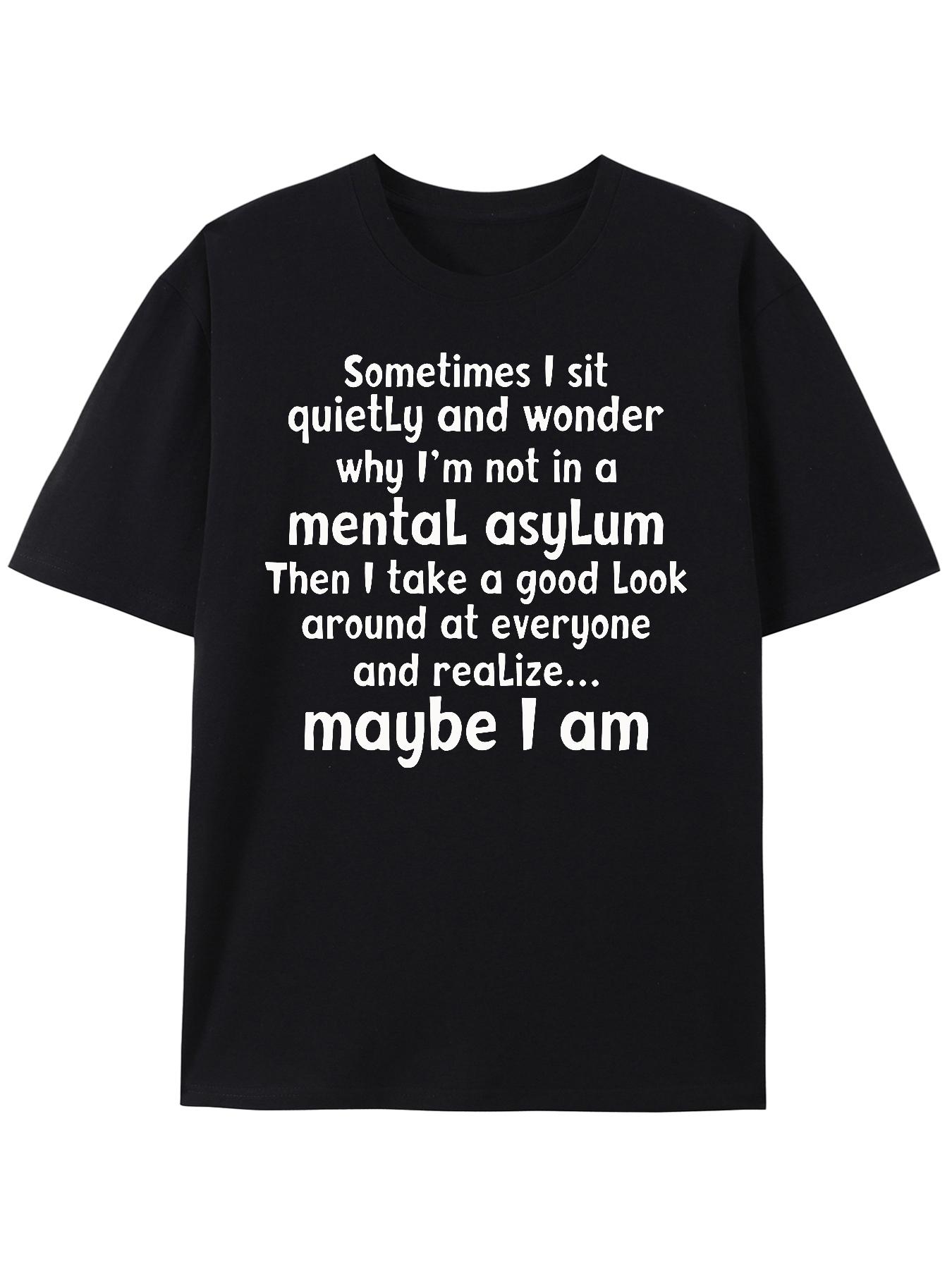 Men s T-Shirt Y2K Letter 2XL