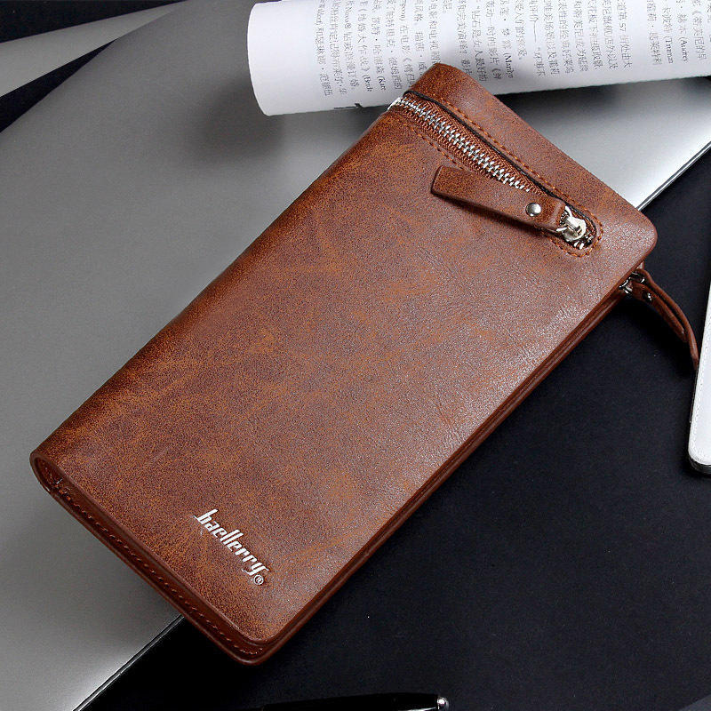 

New creative clutch bag men s wallet long zipper mobile phone bag trendy