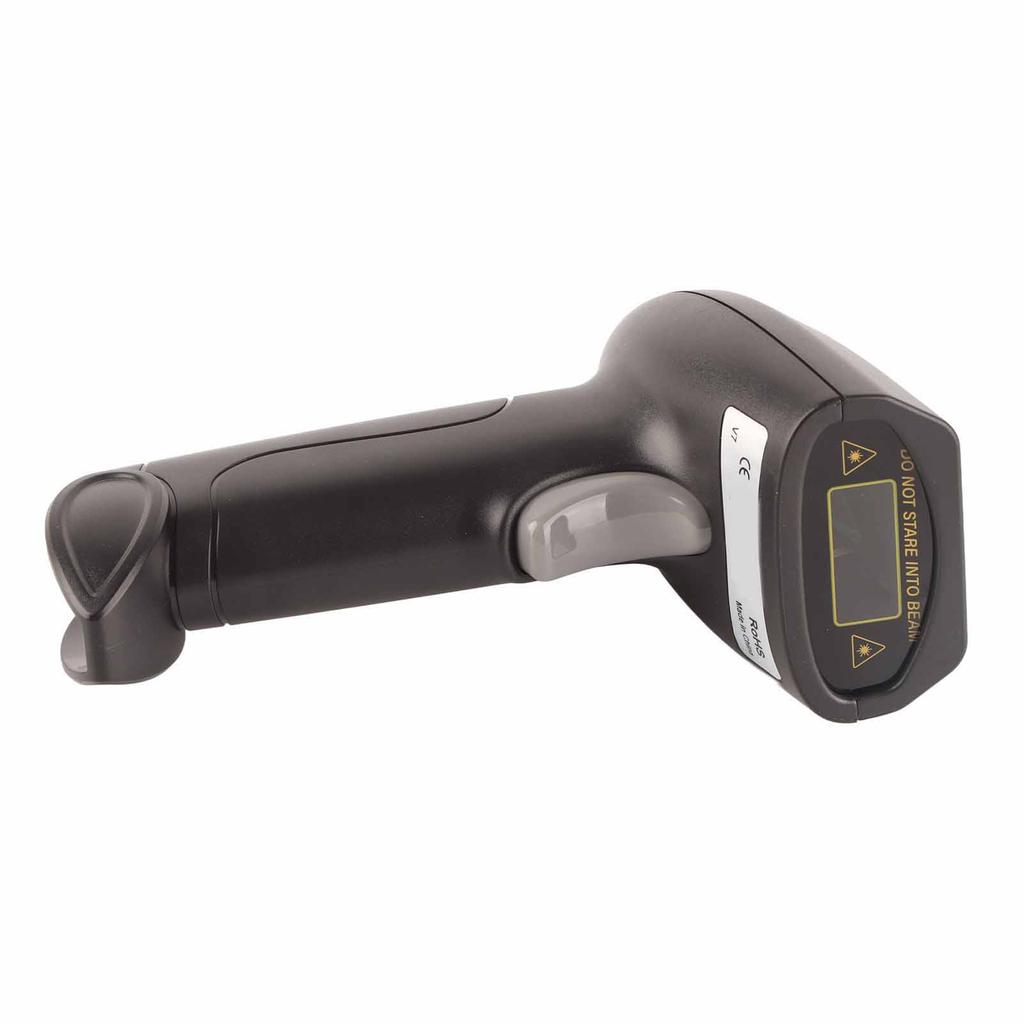 Wireless Barcode Scanner 2.4GHz OLED Display Voice Prompt 20000 Data Capacity USB Barcode Scanner