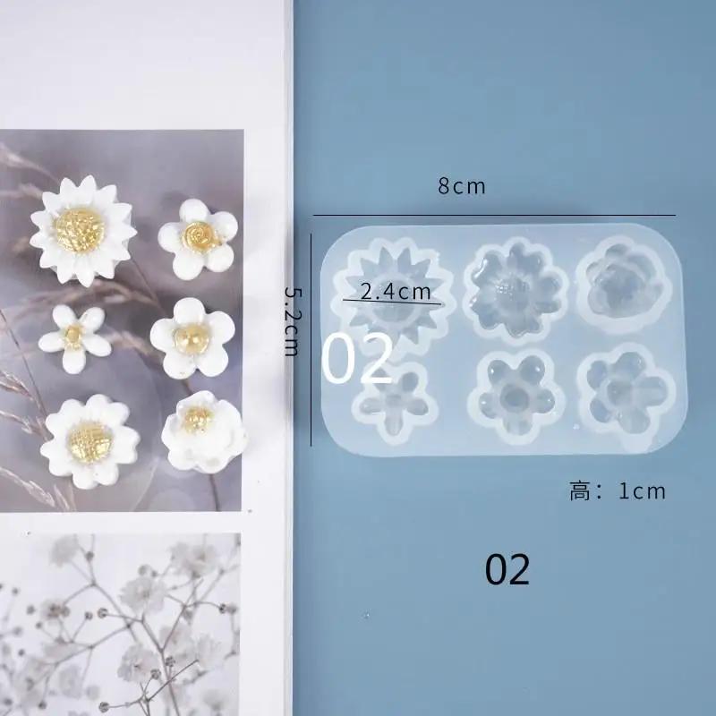 3D Flower Silicone Molds Fondant Craft Cake Candy Chocolate Sugarcraft Ice Pastry Baking Tool Mould Soap Mold Cake Decorator