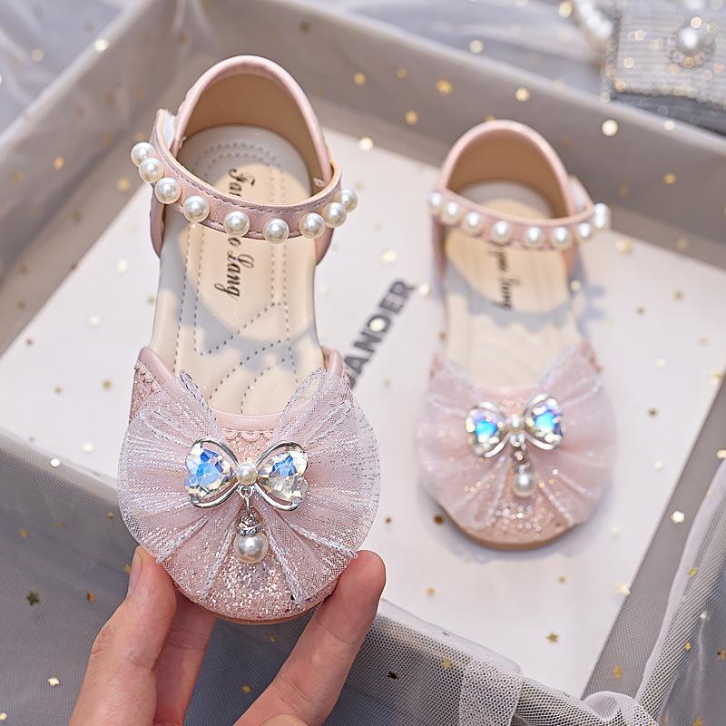 

Girls Versatile Pearl Bow Sandals - 2025 Summer Princess Collection 29
