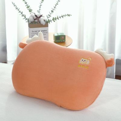 2024 Nuevo Lindo Spa Dormir Bouncy Espuma Viscoelástica Agradable para la Piel Terciopelo Bordado Flor Gato Almohada de Vientre Almohada de Memoria