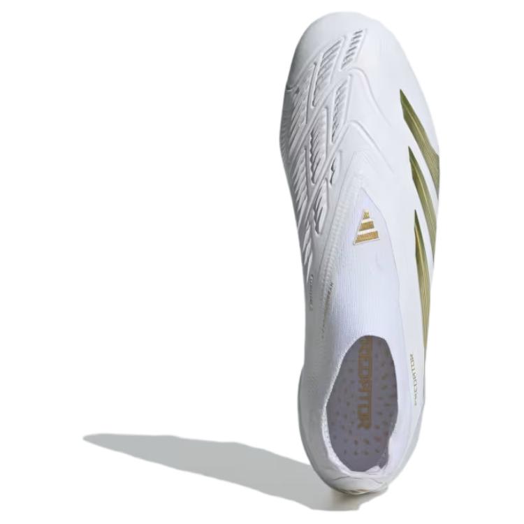 adidas Predator Elite Laceless FG Day Spark Pack Unisex Sneakers White Platinum-Metallic Aurora-Black IF6448